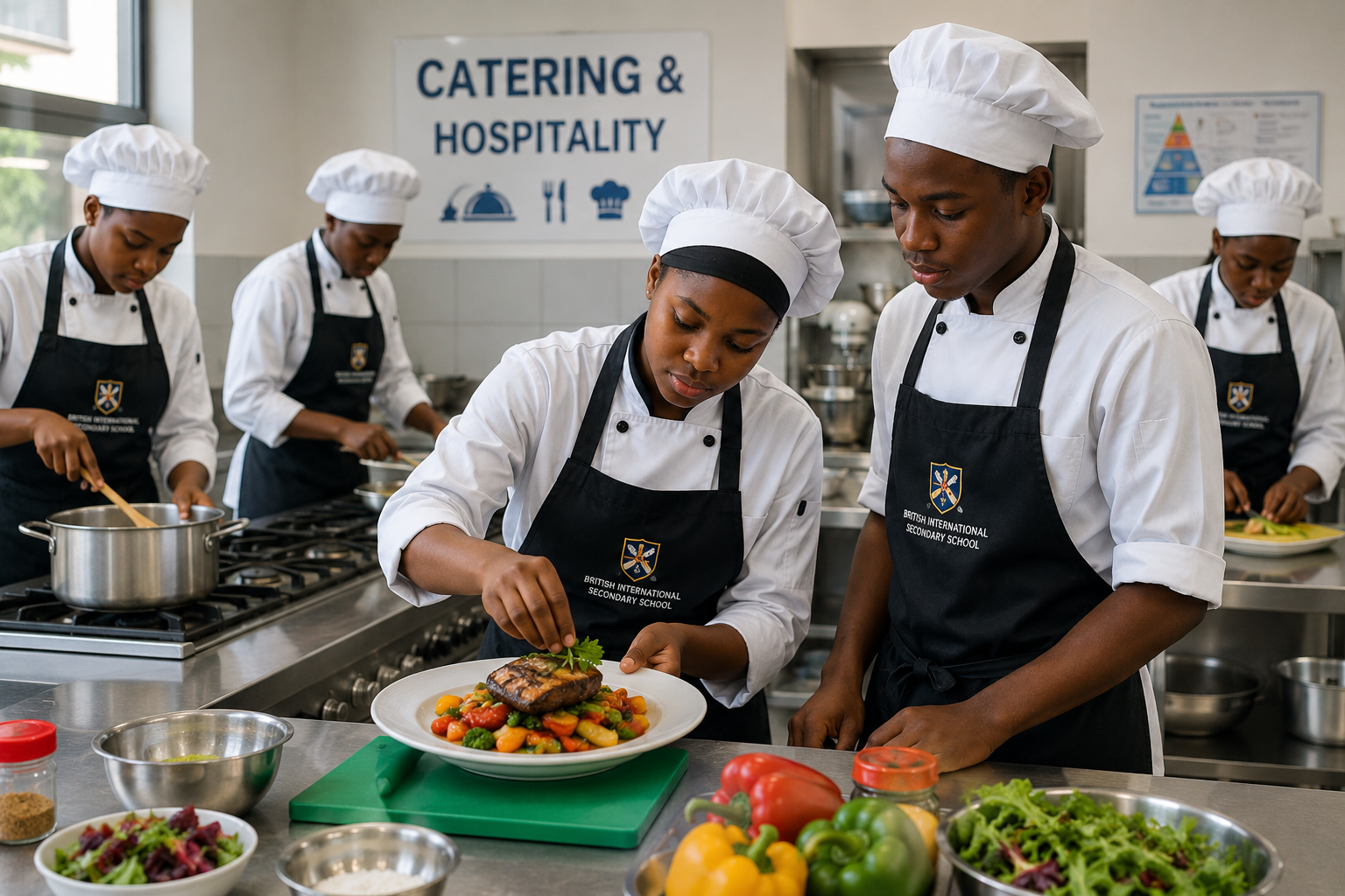 Vocational training hands-on skills at Brite Academy